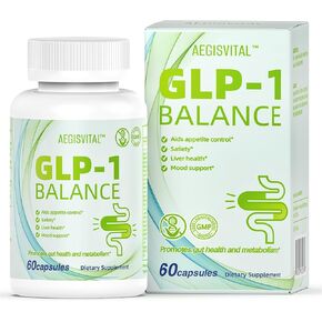 GLP-1 Supplements with Akkermansia Probiotic for Digestion, GLP-Activate - GLP1 for Immune, GLP 1 Supplement, Gut Health, Energy & Metabolism Improvement, 60 Capsules