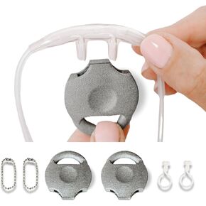 Oxygen Nasal Cannula Protective Cover Accessory, Hose Holder for Portable Concentrator Machine Tubing, Tank, or CPAP, Keeps Tube Nose Piece Off Floor (One Pack)