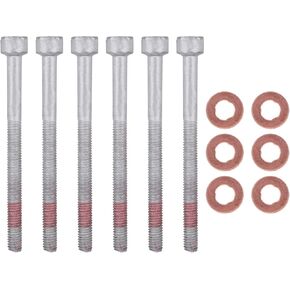 ApplianPar Lower Fuel Injector Nozzle Seal Copper and Bolt Washer Kit for Mercedes-Benz Sprinter 2500 for Dodge Sprinter 2500 Diesel 6Cyl