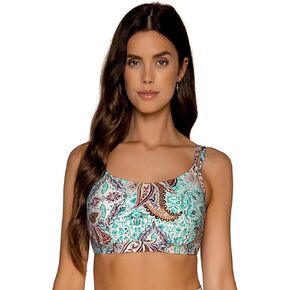 Sunsets Taylor Bralette Swim Top, Moroccan Market, 36D