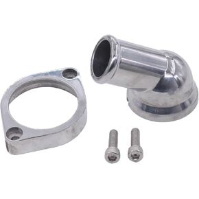 ApplianPar 45° Swivel Water Neck Thermostat Housing for Chevy LS Engine LS1 LS2 LS3 LS7 LS9 LSA L76 L92 GM Engines Polished Aluminum