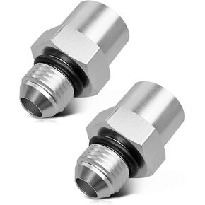 6AN Adapter Fitting Set Fit for GM TBI Style Fuel Sending Units, Replace 47-0001, Adapter Connector Kit Silver, NPT Thread