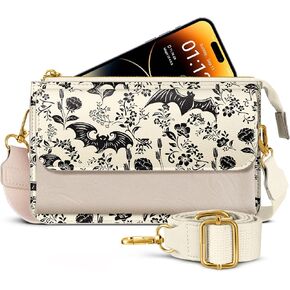 Crossbody Bag Cellphone Purse Wallet for Women - Leather Cellphone Purse Bag with Adjustable Shoulder Strap Girl