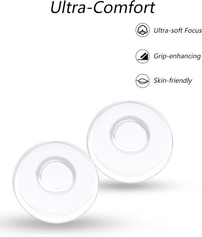 DROGO 3 Pairs Silicone Eyeglass Nose Pads, Clear Circular Replacement Nose Pieces, Anti-Slip Plug-in Nose Pads in Saudi Arabia