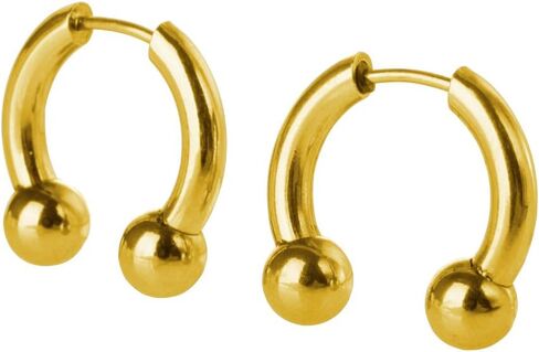 Pierced Owl 18GA Stainless Steel Faux Stretched 8GA Horseshoe Barbell Earrings, Sold as a Pair in Saudi Arabia