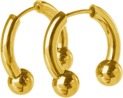 Pierced Owl 18GA Stainless Steel Faux Stretched 8GA Horseshoe Barbell Earrings, Sold as a Pair in Saudi Arabia