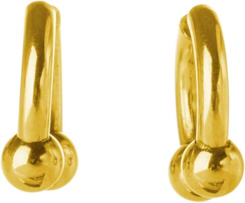Pierced Owl 18GA Stainless Steel Faux Stretched 8GA Horseshoe Barbell Earrings, Sold as a Pair in Saudi Arabia