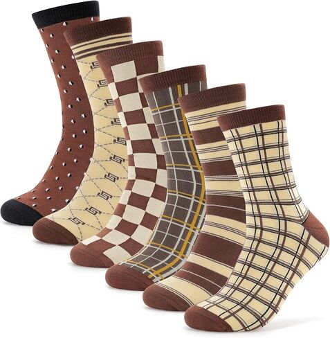 Men's Dress Socks Combed Cotton Anti Odor Quick Dry Moisture Wikcing Size 8-13 Crew Length in Kuwait