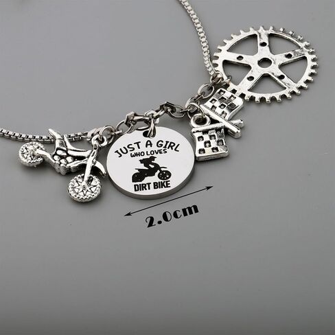 MAOFAED Dirt Bike Gift Motocross Gift Just AGirl Who Loves Dirt Bike Bracelet Gift For Her Dirt Bike Lover Gift in Saudi Arabia