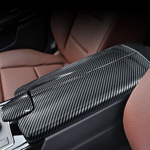 Interior Center Console Armrest Storage Box Panel Cover Trim for Mercedes Benz E Class W212 Accessories 2010-2015 and CLS W218 2012-2017 (Not Real Carbon) in Saudi Arabia
