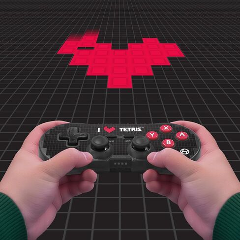 Hyperkin Limited Edition Pixel Art Bluetooth Controller Official Tetris™ Edition - مرخص رسميًا - لجهاز Nintendo Switch®، والكمبيوتر الشخصي، وMac®، وAndroid®، وiOS® (Hyper Gradient) in Kuwait