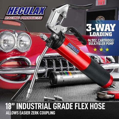 Steinbrücke Heavy Duty Professional Pistol Grip Grease Gun 6000 Psi مع خرطوم مرن 18 بوصة in Kuwait