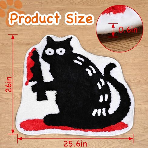 Octopus Goth Tentacles Bath Mat Non Slip Bathroom Mat Ocean Animal Cthulhu Tufted Rug Shower Mat Aesthetic Floor Carpet for Bedroom Decor for DND RPG Gamers Fans Nautical Enthusiasts 27.6"x22.2" in Saudi Arabia