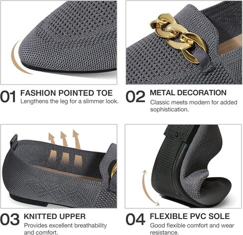 المتسكعون غير الرسميين للنساء مريح متماسكة متماسكة خفيفة الوزن شقق إصبع القدم للنساء in Kuwait