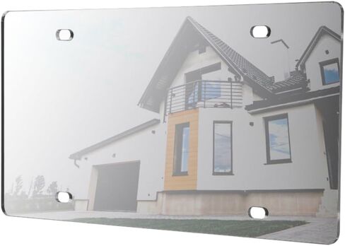Acrylic Mirrored License Plate for Customizing Your Vehicle DIY Projects Reflective 12" x 6" for Cars Trucks and SUVs On The Go Advertising or Personalization Plate by Marketing Holders in Saudi Arabia