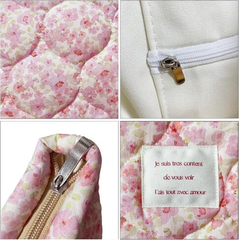 Sunwel Fashion Top Zipper Women Floral Quilted Tote Bag for Work Travel Gym Shopping Beach in Saudi Arabia