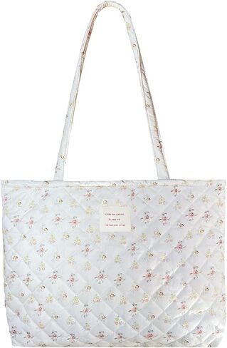 Sunwel Fashion Top Zipper Women Floral Quilted Tote Bag for Work Travel Gym Shopping Beach in Saudi Arabia