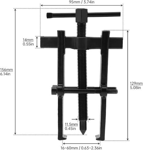 OriGlam Two Jaw Bearing Puller, Adjustable 2 Jaws Gear Remover Tool, Puller Kit for Bearing, Gears, Pulley, Flywheel, Motorcycle, Car (6 inch) in Saudi Arabia