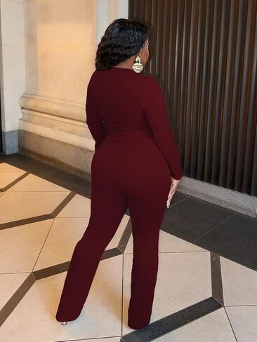 نساء 2 قطعة صالة مجموعات المحاصيل عالية wasit foldover flare leggings السراويل السراويل تجريب العارضة. in Kuwait