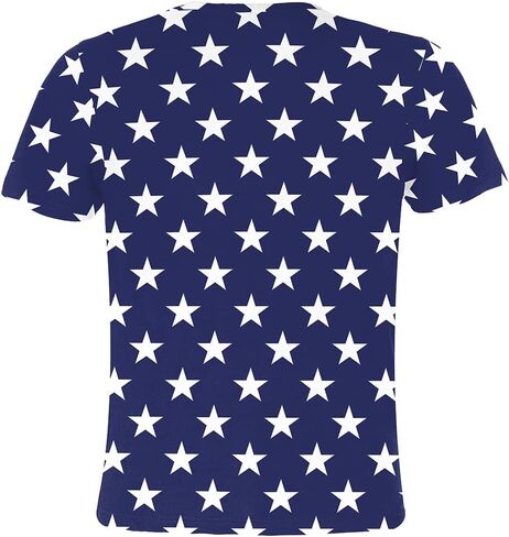 Eciodci Kids American USA Flag Fational Thirts Tirts 4th of July Summer Thirt for Boys Girls Short Sleeve 4-15 Years in Kuwait