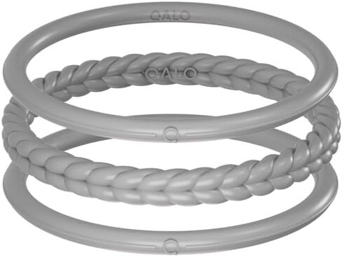 QALO Women's Essential Silicone Bangles, Ultra Comfortable Women's Bracelet, Durable, Water Resistant Bracelet, Set of 3, Multi Colors in Saudi Arabia