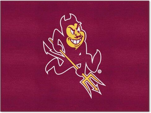 FANMATS - 1402 NCAA Arizona State University Sun Devils Nylon Face Starter Rug 19"x30" in Saudi Arabia