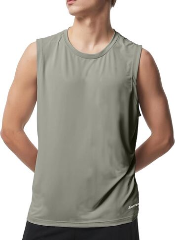Riverruns Men's Sleeveless Tank Tops Quick Dry Workout Shirts for Gym Fitness Running Beach Swim in Saudi Arabia