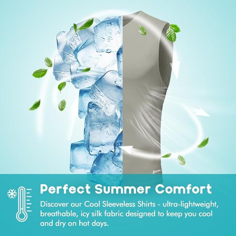 Riverruns Men's Sleeveless Tank Tops Quick Dry Workout Shirts for Gym Fitness Running Beach Swim in Saudi Arabia
