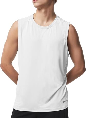 Riverruns Men's Sleeveless Tank Tops Quick Dry Workout Shirts for Gym Fitness Running Beach Swim in Saudi Arabia