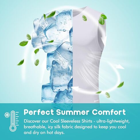 Riverruns Men's Sleeveless Tank Tops Quick Dry Workout Shirts for Gym Fitness Running Beach Swim in Saudi Arabia