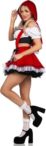 Leg Avenue womens 3 Pc Flirty Miss Red in Saudi Arabia