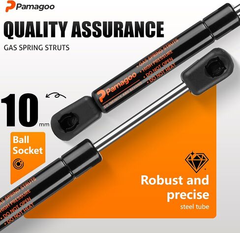 C16-03213 10 Inch 13 Lbs Gas Struts, 10" 58 N Gas Shocks C1603213 Spring, Truck Pickup Tool Box Lid Lift Support for Overhead Cabinet Door Boat Compartment Toy Box Lid, Qty 2 in Saudi Arabia