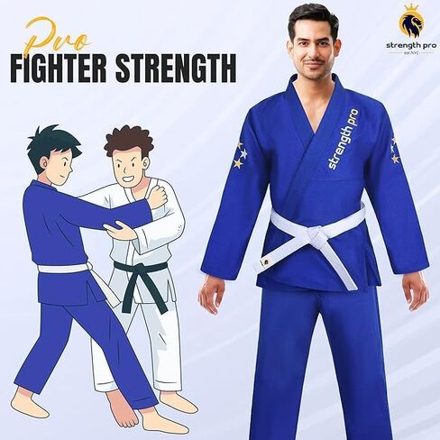 Brazilian Jiu Jitsu Gi and Martial Arts Uniform, Lightweight Preshrunk Grappling BJJ Gi for Adult, Training Gi in Kuwait