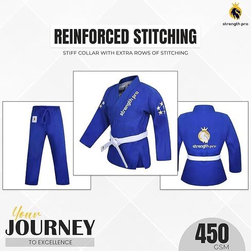 Brazilian Jiu Jitsu Gi and Martial Arts Uniform, Lightweight Preshrunk Grappling BJJ Gi for Adult, Training Gi in Kuwait