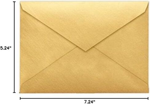 LUXPaper Lee Bar A7 Baronial Invitation Envelopes | Pointed Flap | 5 1/4" x 7 1/4" | Midnight Black | 80lb. Text | 50 Qty in Saudi Arabia