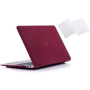 RUBAN Case Compatible with MacBook Air 11 Inch Release (A1370/A1465) - Slim Snap On Hard Shell Protective Cover and Keyboard Cover for MacBook Air 11, Black in Saudi Arabia