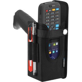 Barcode Scanner Holster, Universal Scanner Holster Pouch for Gun Grip Mobile Computers, Handheld Bar Code Scanners, Belt Loop & Clip Attachment Fits for Zebra Scanner MC3300/3200/3100/3000 (Black)