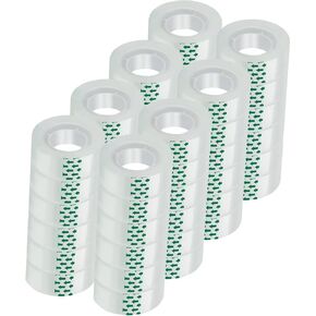 48 لفة شريط شفاف، عبوات شريط شفافة، شريط تغليف الهدايا 3/4 * 1000 بوصة لتغليف الهدايا للمكتب والمنزل والمدرسة in Kuwait