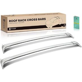 YHTAUTO 165lbs Roof Rack Cross Bars w/Hardware Fit for Infiniti QX56 11-13 QX80 14-23, T6063 Aluminum CrossBars Anti-Rust with Sliver Smooth Surface for Skiboard Kayak Snowboard Bike Cargo Luggage