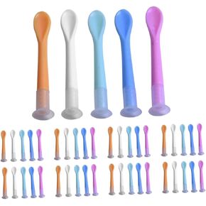 Healifty Silicone Lens Remover Tool 100pcs Suction Stick Silicone Tool Bulk Suckers Silicone Remover Tool Holder Case for Eyes Travel Stick Travel Applicator Box Lenses Suction Stick