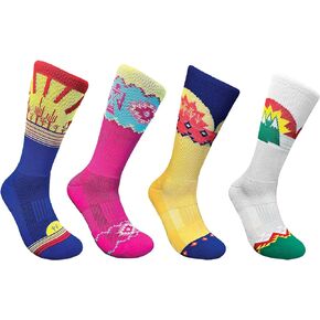 Thunderbird Moisture Wicking Hiking Socks | Pack of 4 - Unisex | Lightweight Socks for Outdoor | Quick Dry