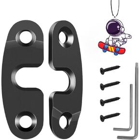 Sun Visor Repair Kit Heavy Duty Sun Visor Clips Compatible with Jeep Wrangler JK 2018/ Wrangler 2018-2022/ Gladiator 2020-2022 Aluminum Alloy (2 Pack)