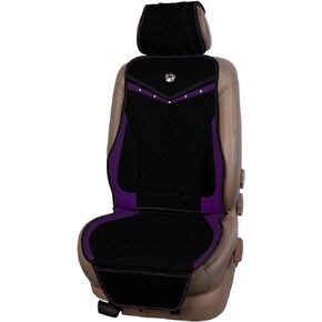 Flying Banner car seat Covers seat Cushions Luxe Fit Faux Leather Easy Installation Vehicles Non Slip Premium (Solid Pink, Full Set)
