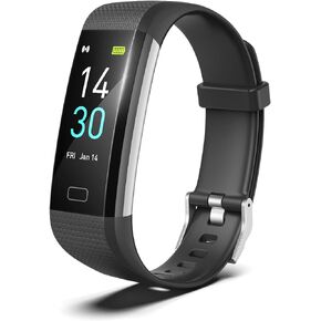Fitness Tracker with Body Temperature Heart Rate Blood Pressure Blood Oxygen Sleep Monitor, IP68 Waterproof, 16 Sport Modes, Smart Bracelet for iPhone & Android Phones Man Women Kids