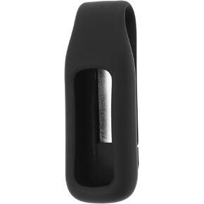 The Lord of the Tools Clip Holder Compatible with Fitbit Charge 5 Fitness Tracker Pocket Clip Replacement Portable Soft Silicone Case Cover Black