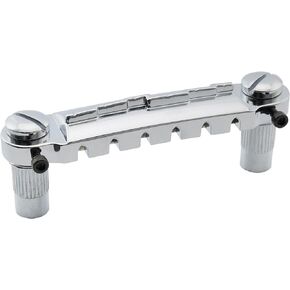 Musiclily Pro 52.5mm Pre-set Intonatable Wraparound Bridge Tailpiece for Epiphone Les Paul Junior LP Style Guitar, Chrome