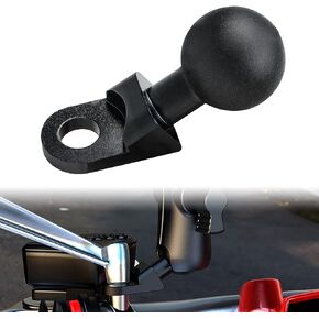 Head Adapter Ball Base Fits for RAM Mounts Ball Mount Base Suitable for Motorcycle Mirror Frame Double Socket Arm Cell Phone Holder with 1" Ball Socket