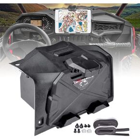 Adjustable Electronic Device Tablet Phone Holder for RZR XP, UTV GPS Tablet Mount for Polaris RZR XP 1000 XP4 Turbo 2019-2023 Accessories HDPE Storage Box Organizer Tray (Black)
