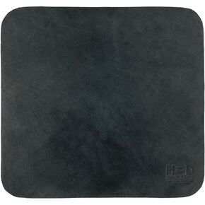 Hide & Drink, Durable Mouse Pad, Executive Mousepad for Work Desk & Office Essentials, Genuine Mat, Thick Full Grain Leather, Handmade, Bourbon Brown