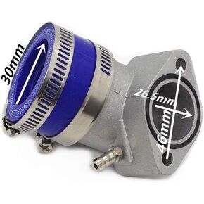 Carburetor Intake Manifold,Aluminum Racing Intake Manifold Boot Pipe for GY6 150cc 250cc 152QMI 157QMJ 4-Stroke Engine Scooter ATV Go Kart High Performance.
